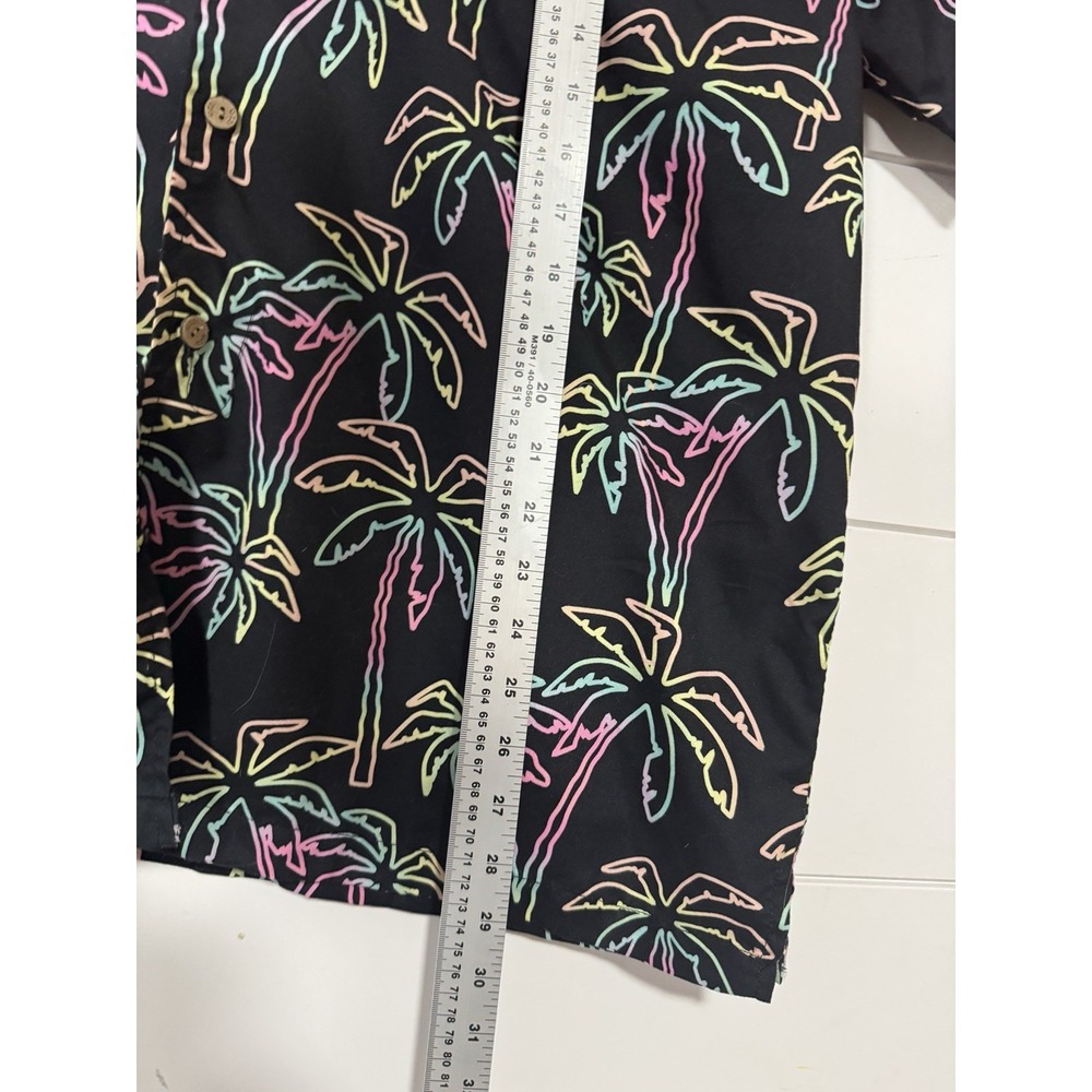 EUC Uzzi Casual Palm Tree Button Shirt Men's SZ Large Hawaiian Beach Party Luau - Picture 6 of 7